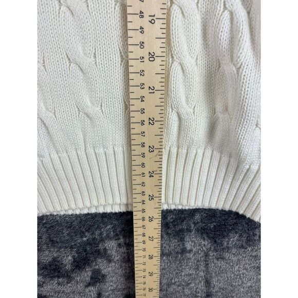 Vtg Polo Ralph Lauren Cricket Cable Knit Sweater Vest Tennis Logo Sleeveless XL - Picture 8 of 12